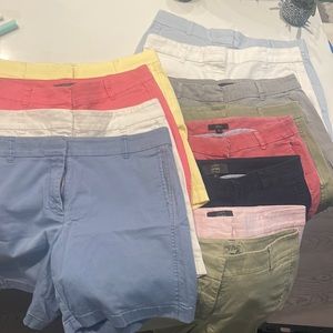 Various used JCrew chino shorts